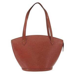 Authentic LOUIS VUITTON Epi Saint Jacques Shopping Bag Brown M52263 LV